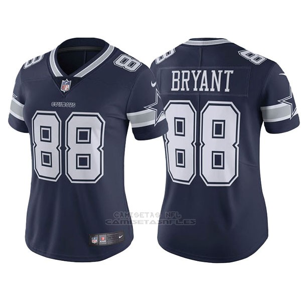 Camiseta NFL Limited Mujer Dallas Cowboys 88 Dez Bryant Azul
